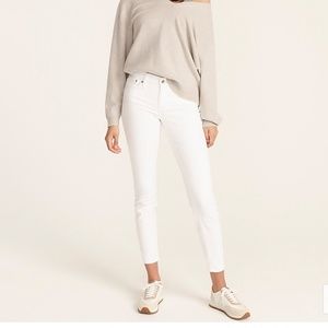 J. Crew Toothpick Jeans White